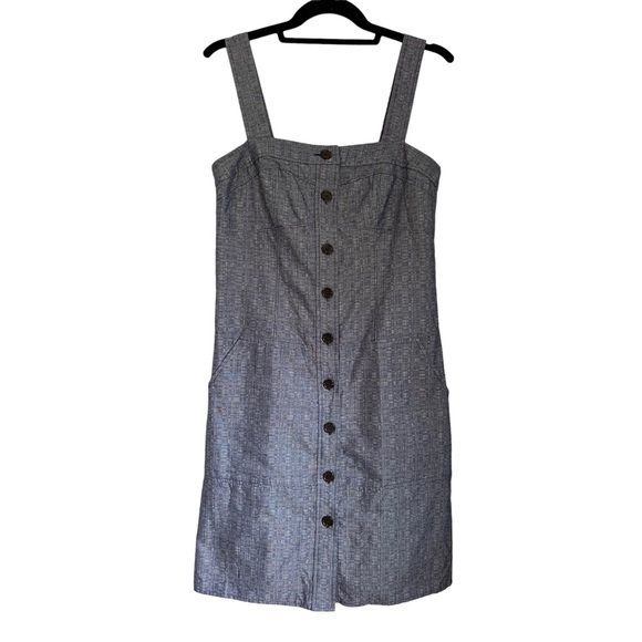 NWT Derek Lam for Design Nation Chambray Button Front Jumper Dress 6 - Picture 2 of 10